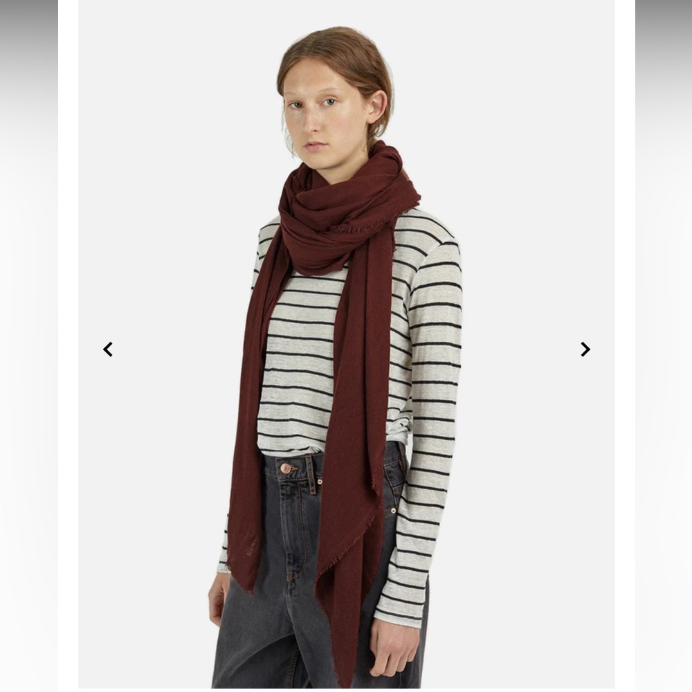Isabel Marant soft scarf in burgundy